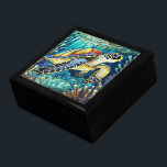 Boîte À Souvenirs Honu à la tortue de mer en verre tendu<br><div class="desc">Honu à la tortue de mer en verre tendu</div>