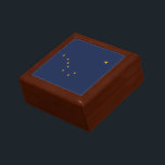 Boîte À Souvenirs Indicateur de l'état de l'Alaska<br><div class="desc">Drapeau de l'état de l'Alaska patriotique.</div>