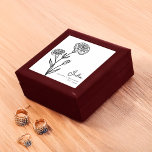 Boîte À Souvenirs Janvier Mois de naissance Fleur Carnation minimali<br><div class="desc">Célébrez un anniversaire de janvier avec cette boîte cadeau élégante et personnalisée avec l'oeillet fleur de naissance! Fabriqué en bois laqué avec un intérieur en feutre doux,  il est parfait pour stocker bijoux et pâtisseries. Un cadeau minimaliste et réfléchi qui ajoute beauté et sens à toute collection.</div>