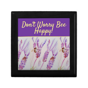 Boîte À Souvenirs L'art floral violet de lavande ne vous inquiétez p