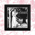 Boîte À Souvenirs Lecture Art Nouveau<br><div class="desc">Lecture Art Nouveau Ex Libris</div>