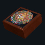 Boîte À Souvenirs Mandala, bouddhisme tantrique tibétain Vintage<br><div class="desc">Le Bouddhisme Tantrique Tibétain Vintage Mandala Design.  Fait un beau cadeau plein de sens et de bonheur pour les bouddhistes.</div>