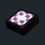 Boîte À Souvenirs Mariage de feuille de coeur pourpre de forêt<br><div class="desc">Forêt Purple Heart Leaf Tree boîte Mariage 5E Anniversaire Cadeau cadeau présent. Le bois est le cadeau de choix pour le cinquième anniversaire depuis plus de 150 ans.</div>