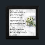 Boîte À Souvenirs Mère de la conception de bouquet   de mariage de<br><div class="desc">Un grand cadeau pour une mère de la jeune mariée</div>