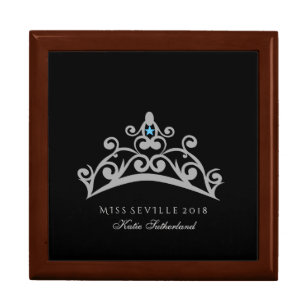 Boîte À Souvenirs Miss Mrs America USA Crown Custom Jewerly Box