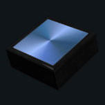 Boîte À Souvenirs Modèle bleu blanc personnalisé Design élégant Clas<br><div class="desc">Modèle Bleu Personnalisé Élégant Design Classic Black Keepsaké Box.</div>