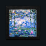 Boîte À Souvenirs Monet - Water Lilies, 1919 artwork<br><div class="desc">Monet - Water Lilies,  1919 artwork trinket/boîte cadeau.</div>