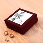 Boîte À Souvenirs Octobre Mois de naissance Fleur Marigold Minimalis<br><div class="desc">Célébrez un anniversaire d'octobre avec cette boîte cadeau élégante et personnalisée avec la fleur de naissance Marigold! Fabriqué en bois laqué avec un intérieur en feutre doux,  il est parfait pour stocker bijoux et pâtisseries. Un cadeau minimaliste et réfléchi qui ajoute beauté et sens à toute collection.</div>