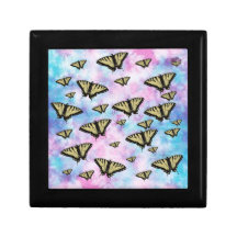 Papillon de queue d'hirondelle jaune