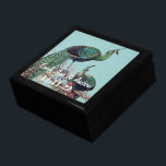 Boîte À Souvenirs Peacock Feathers Mariage damassé Anniversaire<br><div class="desc">Mariage Black Lacquer Keepsaké concepteur personnalisé Bijoux personnalisées Boîte ou Boîte à mémoire Elégant unique Mariage Anniversaire Cadeaux de Noël ou Valentines Cadeaux de Jour</div>