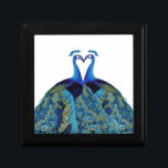 Boîte À Souvenirs Peacocks vintages Embrasser les cadeaux de mariage<br><div class="desc">Peacocks vintages Embrasser les cadeaux de mariage</div>