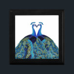 Boîte À Souvenirs Peacocks vintages Embrasser les cadeaux de mariage<br><div class="desc">Peacocks vintages Embrasser les cadeaux de mariage</div>