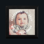 Boîte À Souvenirs Photo de bébé tout simplement sucré<br><div class="desc">Belle photo personnalisée design parfait pour la journée de la mère,  les diplômes,  mariages,  anniversaire,  anniversaires,  et plus encore.</div>