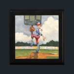 Boîte À Souvenirs Pitcher de baseball sur Mound par Jay Throckmorton<br><div class="desc">Est-ce un curveball ou un slider ? Quoi qu'il en soit, ça vous arrive dans cet extraordinaire article de Jay Throckmorton. Un lanceur de baseball commande le monticule, se retrouvant pour livrer un lancer dans l'assiette. Offrez-le comme cadeau ou accrochez-le à votre mur et profitez de ce passe-temps américain !...</div>