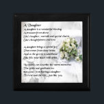 Boîte À Souvenirs poème de fille   de bouquet de mariage<br><div class="desc">Un grand cadeau pour une fille son jour du mariage.</div>