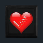 Boîte À Souvenirs Red Heart Attractive Parisian Love Mariage<br><div class="desc">Vous pouvez facilement changer les polices et les couleurs. Vous pouvez également ajouter votre logo et l'image arrière - plan comme vous le souhaitez.</div>