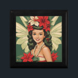 Boîte À Souvenirs Retro les années 50 Tropical Christmas Princesse<br><div class="desc">Une collection de beautés de Noël tropicales</div>