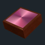Boîte À Souvenirs Rose violet blanc Modèle élégant classique<br><div class="desc">Rose violet blanc Modèle élégant classique en chêne doré boîte de conservation.</div>