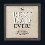 Boîte À Souvenirs Russe Meilleur papa jamais Typographie Père<br><div class="desc">Rustique Meilleur Papa Jamais Typographie Boîte Cadeau Père. Le design est typographique moderne dans les tons noir et blanc sur un arrière - plan beige rustique. Ajoutez vos noms et faites un grand cadeau pour un père ou un grand-père pour la fête des pères,  l'anniversaire ou Noël.</div>
