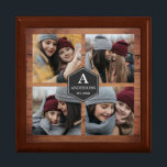 Boîte À Souvenirs Rustic Barn Wood 4 Photos Collage de photos de la<br><div class="desc">Téléchargez vos photos préférées pour créer votre propre cadeau de photo personnalisé et unique.</div>