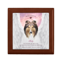 Sable Rough Collie Angel Portrait - Gardiens pour