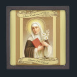 Boîte À Souvenirs St Catherine du docteur de Sienne de l'église<br><div class="desc">St Catherine de Sienne,  docteur de l'église.</div>