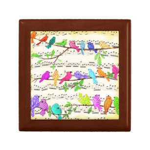 Boîte À Souvenirs Symphonie d'oiseaux musicaux colorés - Happy Song 