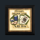 Boîte À Souvenirs Texas Hold 'Em main avec le roi et l'as<br><div class="desc">On vous a donné une assez bonne main quand un As et un Roi sont vos cartes de trou ! Profitez de cette peinture d'une Texas Hold'em main et des puces de poker. Allez-y et achetez cette pièce dès aujourd'hui !</div>