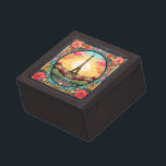 Boîte À Souvenirs Tour Eiffel Paris Paris Floral<br><div class="desc">Le Sunset Eifel Tower Paris French France Floral vous propose un coucher de soleil de style art déco avec la Tour Eiffel dans un cadre fleuri et audacieux. Créé par Evco Studio www.zazzle.com/store/evcostudio</div>