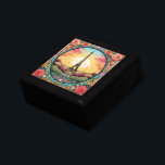 Boîte À Souvenirs Tour Eiffel Paris Paris Floral<br><div class="desc">Le Sunset Eifel Tower Paris French France Floral vous propose un coucher de soleil de style art déco avec la Tour Eiffel dans un cadre fleuri et audacieux. Créé par Evco Studio www.zazzle.com/store/evcostudio</div>