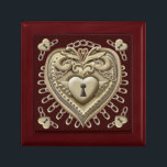 Boîte À Souvenirs Verrouillage Gold Heart<br><div class="desc">Boîte cadeau de verrou de coeur d'or par ArtMuvz Illustration. T-shirt assorti, vêtements romantiques, cadeaux de mariage. Valentines Jour cadeaux et vêtements. Notez que Lock n'est pas réel, lock est une illustration. POUR PERSONNALISER, s'il n'y a pas de "modèle de texte" qui indique "Votre nom", cliquez sur "modifier la conception"...</div>