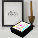 Boîte À Souvenirs Vintage moderne Vélo couleur brillante Motif néon<br><div class="desc">Couleurs vives sur Vélos Vintages dans un style moderne</div>