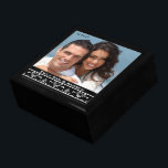 Boîte À Souvenirs Votre cadeau d'anniversaire photo Mariage ou Fianç<br><div class="desc">Mariage Black Lacquer Keepsaké concepteur personnalisé Bijoux personnalisées Boîte ou Boîte à mémoire Elégant unique Mariage Anniversaire Cadeaux de Noël ou Valentines Cadeaux de Jour</div>