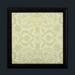 Boîte À Souvenirs William Morris Borge Mariage Soft Green<br><div class="desc">Ce magnifique motif d'époque est inspiré du papier peint William Morris Borage,  qui date du milieu des années 1800. Un beau motif pour des cadeaux doux et beaux,  des mariages traditionnels et des célébrations,  c'est subtil et magnifique.</div>