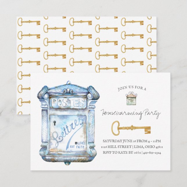 Boîte aux lettres ancienne | Invitation de pendais (Devant / Derrière)