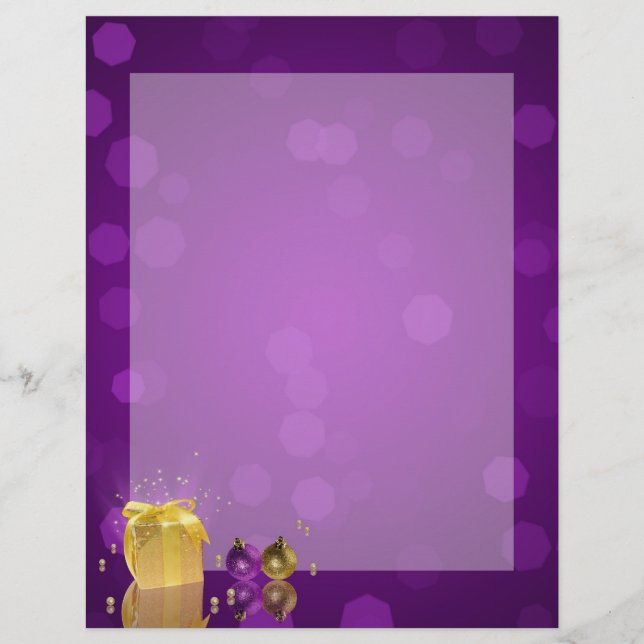 Boîte cadeau de Noël doré (Devant)