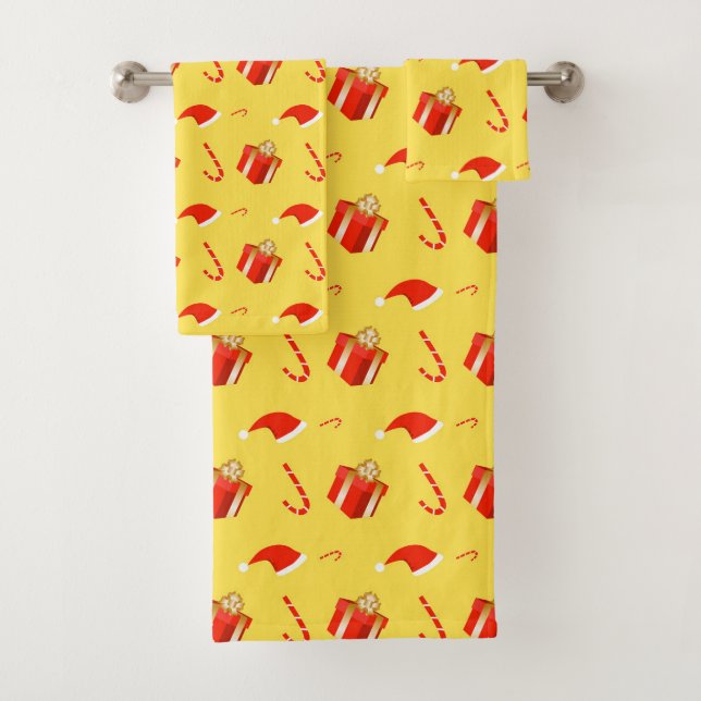 Boîte cadeau de Noël sucre de canne chapeau de Noë (En situation)