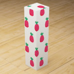 Boite Cadeau Pour Bouteille De Vin Ananas rose blanc<br><div class="desc">Boite à vin rose et blanc avec Motif à ananas rose. D'autres produits avec ce design sont dans la collection ci-dessous.</div>