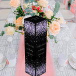 Boite Cadeau Pour Bouteille De Vin Anniversaire élégant en lavande noire<br><div class="desc">Un arrière - plan noir classique. Décoré de lavande,  de confettis violets. Personnalisez et ajoutez un nom,  un âge et une date.</div>