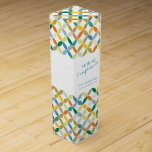 Boite Cadeau Pour Bouteille De Vin Avec Compliments boîte à vin d'entreprise promotio<br><div class="desc">Merci clients ou clients avec ce cercle graphique feuille couleur vert. jaune, orange, bleu, marron, gris et blanc avec boîte promotionnelle corporative gratuite. Boite de style graphique à motif circulaire à motif graphique, à motif graphique, idéale pour les amateurs de vin à remplir avec votre choix de vin. Lit avec...</div>