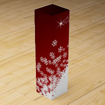 Boîte à cadeaux pour le vin de neige de Noël