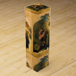 Boite Cadeau Pour Bouteille De Vin FRUITS DE SAISON -PROSPÉRITÉ HANGÉE RAISONS Rustiq<br><div class="desc">Raisins cintrés, vignes avec ruban bleu, libellules et papillon Design de dégustation de vin classique.Collection de vie morte élégante créée avec réélaboration numérique à partir d'un art flamand fin, peinture à l'huile XVII. Century.Ce design classe est parfait pour les nutritionnistes, diététistes, traiteurs, service alimentaire, préparation ou restaurant, traiteur, industrie vinicole....</div>