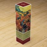 Boite Cadeau Pour Bouteille De Vin Vignobles rouges, Van Gogh, Bar à vins/Vin<br><div class="desc">Vignobles Rouges,  Van Gogh,  Bar À Vins / Vin Boite À Vins Par Le Magasin Carte de visite.</div>