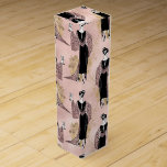 Boite Cadeau Pour Bouteille De Vin Vin Art déco rose or et rose pâle<br><div class="desc">or rose et rose vif paris vintage vin Art nouveau motif papier d'emballage.</div>