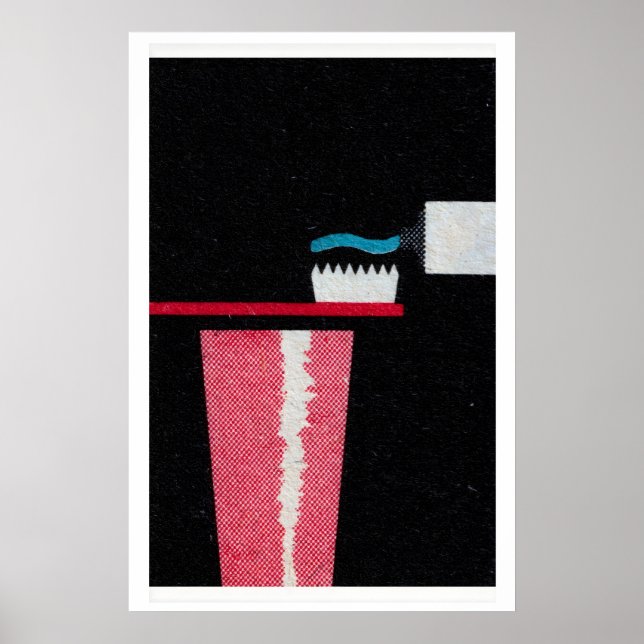 Boîte d'allumettes de brosse à dents Impression Vi (Devant)
