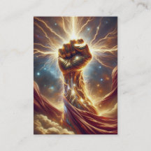 Boîte de Cartes Bright Crackle Fist - Isaïe 41:10 