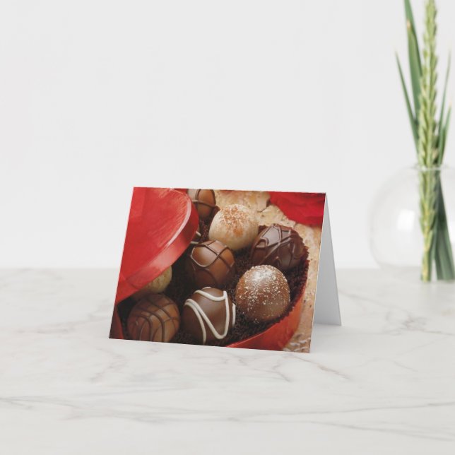 Boîte de chocolats Carte de voeux Saint-Valentin (Devant)