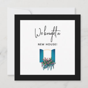 Boîte de fenêtre Nouvelle maison encadrée Nouvelle