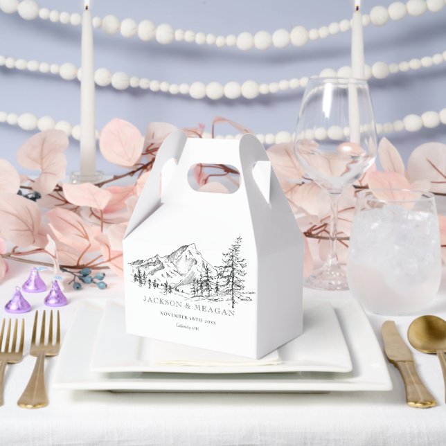 Boite de mariage rustique Mountain Woodland (Mariage)