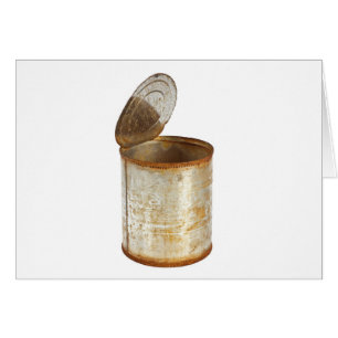 Boîte en fer blanc rouillée